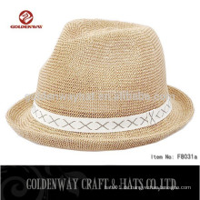 Großhandel hochwertige Fedora Hut zu dekorieren